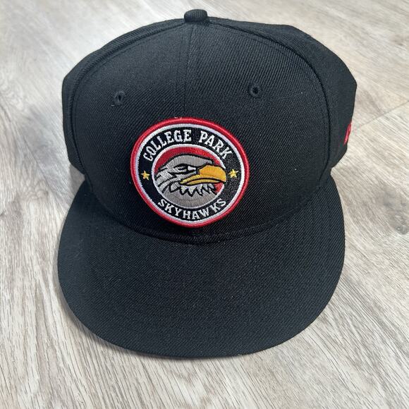 New Era College Park Skyhawks Snapback‎ Hat NBA G-League Black Cap NEW Tags - Picture 1 of 8